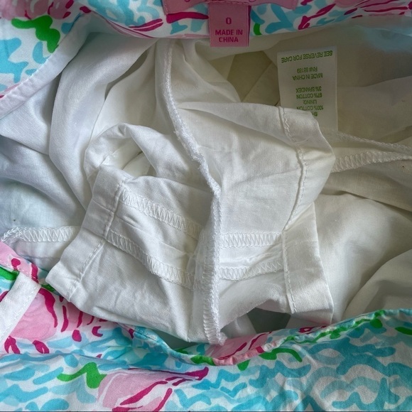 Lilly Pulitzer skirt skort cala in lobstah roll mini colorful blue pink 0 - Picture 7 of 13